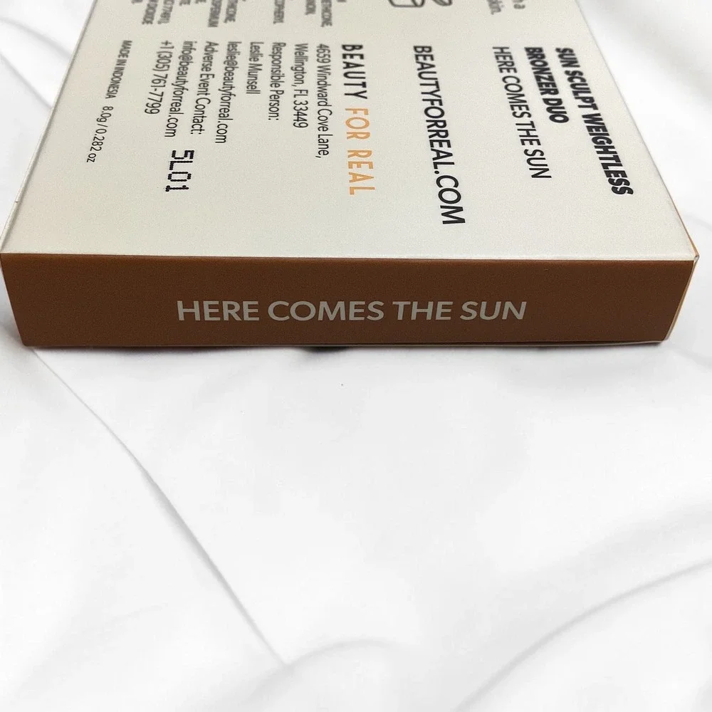 Beauty For Real Sun Sculpt Weightless Bronzer Duo Here Comes The Sun 8g